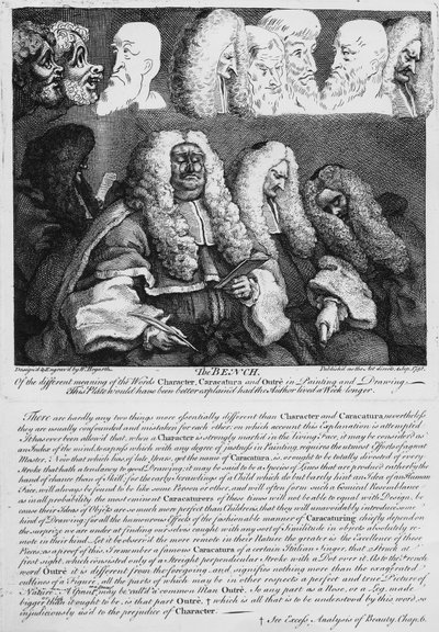 Lavička, 1758 od William Hogarth