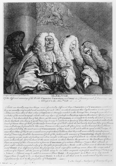Lavička, 1758 od William Hogarth
