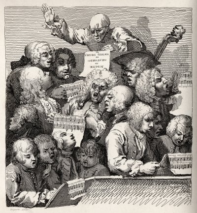 Sbor, z „Díla Williama Hogartha“, vydaný v roce 1833 od William Hogarth