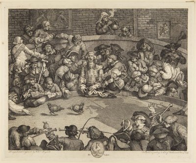 Aréna pro kohoutí zápasy od William Hogarth