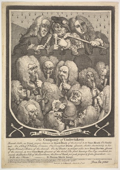 The Company of Undertakers, 3. března 1736. od William Hogarth