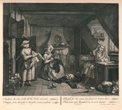 The Distrest Poet, 1740. od William Hogarth