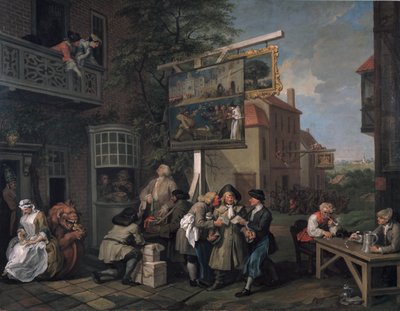 Volby II: Shánění hlasů, 1754-55 od William Hogarth