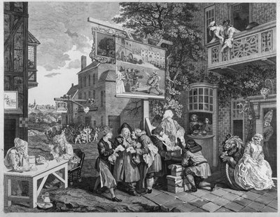The Election II: Canvassing for Votes, vyryl Charles Grignion (1717-1810) 1757 (viz také 1997) od William Hogarth