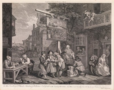 Volby, tabule 2: „Získávání hlasů“ od William Hogarth