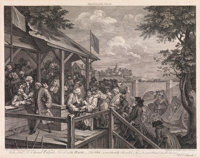 Volby, deska 3: „Hlasování“ od William Hogarth