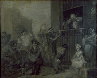 Rozzuřený hudebník, c1741 od William Hogarth
