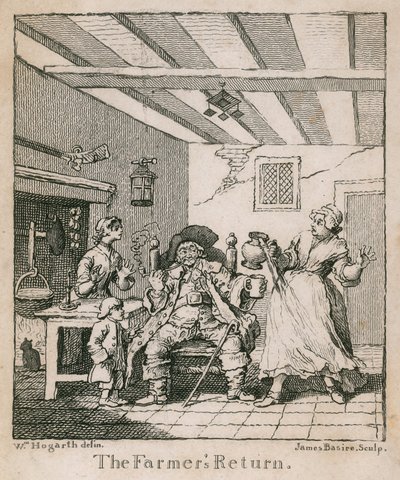 Farmářův návrat od William Hogarth