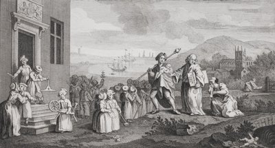 The Foundlings, vyryl F. Morellon La Cave od William Hogarth