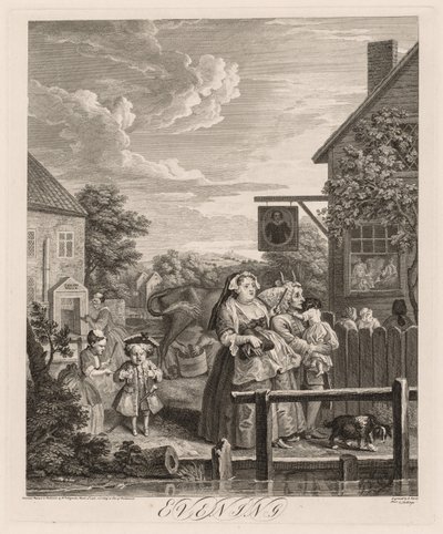 Čtyři časy dne: Večer od William Hogarth