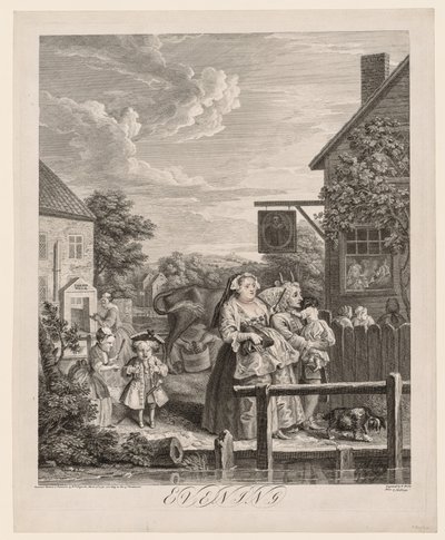 Čtyři časy dne: Večer od William Hogarth