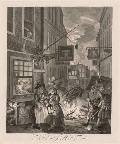 Čtyři časy dne: Noc od William Hogarth