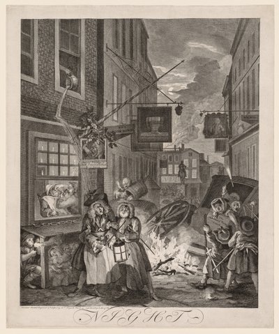 Čtyři časy dne: Noc od William Hogarth