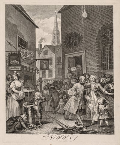 Čtyři časy dne: poledne od William Hogarth