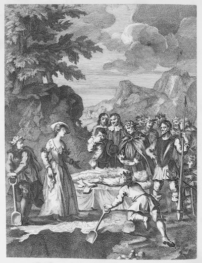 Pohřeb Chrystoma & Marcella se ospravedlňuje od William Hogarth