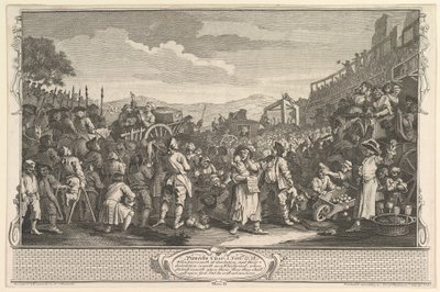 The Idle Prentice Executed at Tyburn Industry and Idleness, deska 11, 30. září 1747. od William Hogarth