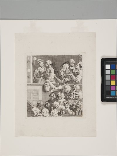 Smějící se publikum (lept a rytina) od William Hogarth