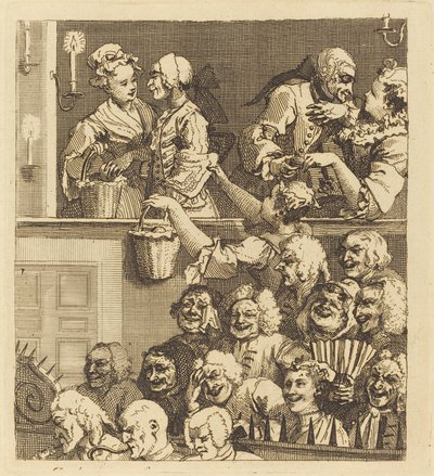 Smějící se publikum od William Hogarth
