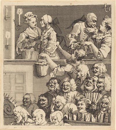 Smějící se publikum od William Hogarth