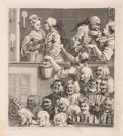 Smějící se publikum od William Hogarth