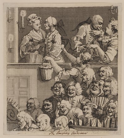 Smějící se publikum od William Hogarth