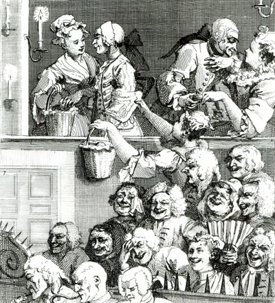 Smějící se publikum, 1733 od William Hogarth