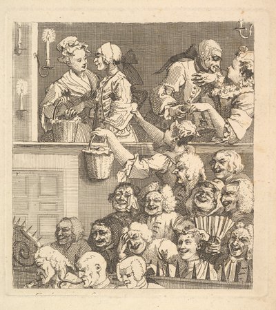 Smějící se publikum, prosinec 1733. od William Hogarth
