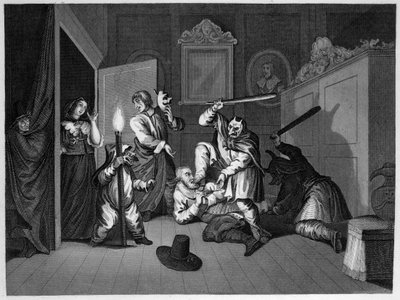 Maškarní dobrodružství od William Hogarth