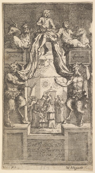 The New Metamorphosis: Frontispiece, Vol.1, 1724. od William Hogarth