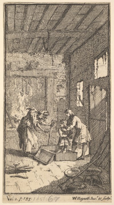 The New Metamorphosis, Plate 4: Invidiosa Releases Fantasio, 1724. od William Hogarth