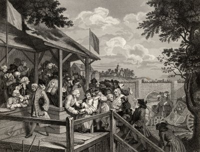 The Polling, vyrytý Georgem Presburym, z 
