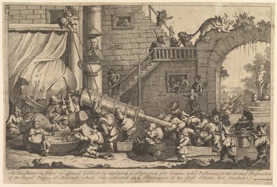 Trest uvalený na Lemuela Gullivera, prosinec 1726. od William Hogarth