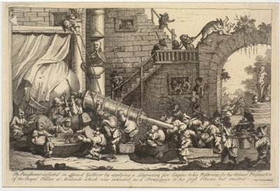 Trest uvalený na Lemuela Gullivera od William Hogarth