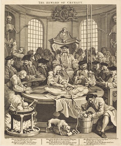 Odměna za krutost od William Hogarth
