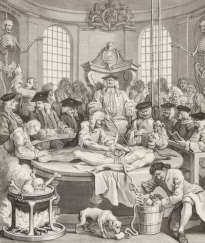 Odměna za krutost. From: The Four Stages of Cruelty / Čtyři fáze krutosti. 1751 od William Hogarth