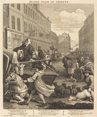 Druhá fáze krutosti od William Hogarth