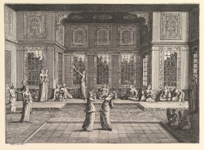 Seraglio Aubry de La Mottrayes cestuje po Evropě, Asii a do části ..., 1723-24. od William Hogarth