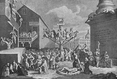 The South Sea Bubble, z tisku Williama Hogartha, 1721, 1904 od William Hogarth