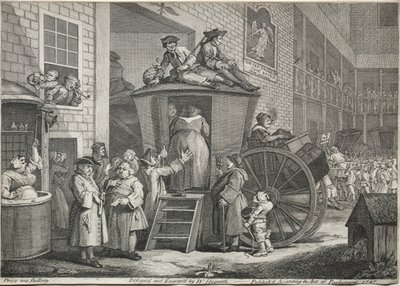 Stage Coach, 1747. od William Hogarth