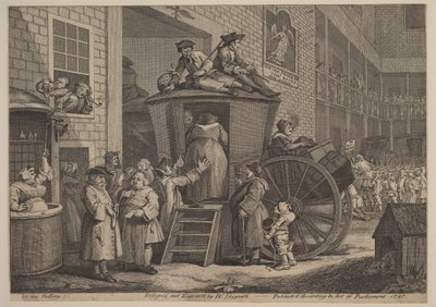 The Stage Coach, nebo The Country Inn Yard, 1747. od William Hogarth