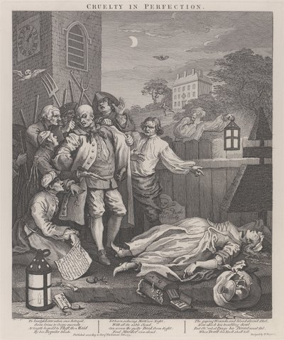Třetí fáze krutosti: krutost v dokonalosti - Vražda od William Hogarth