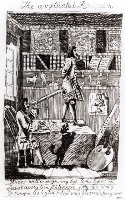 Komplikovaný Richardson, 1724 od William Hogarth