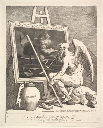 Time Smoking a Picture, ca. 1761. od William Hogarth