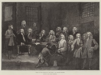 Soud s guvernérem flotily od William Hogarth