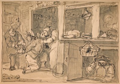 Nepoužitá kresba pro Průmysl a lenost, 1747. od William Hogarth