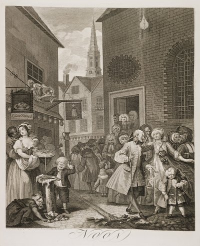 cs: Čtyři denní doby: . od William Hogarth
