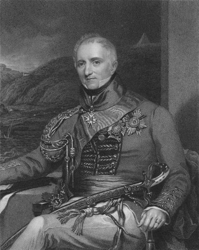 Generálporučík Sir Rufane Shawe Donkin, K.C.B. & G.C.H., 1841. Tvůrci: William Holl, William Holl I. od William Holl I