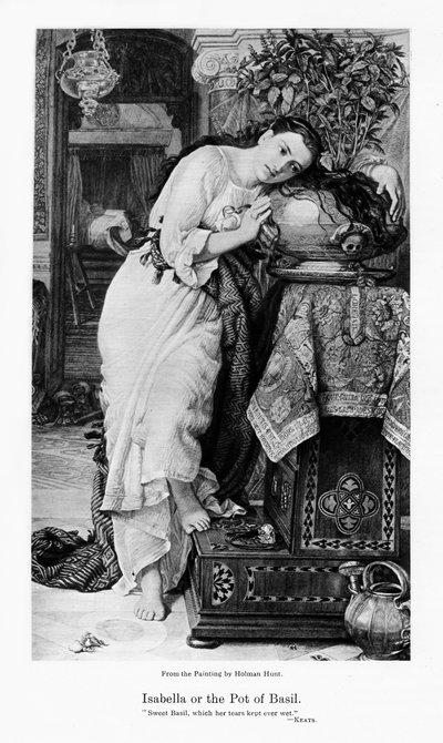 Isabella a hrnec bazalky, c1867 od William Holman Hunt
