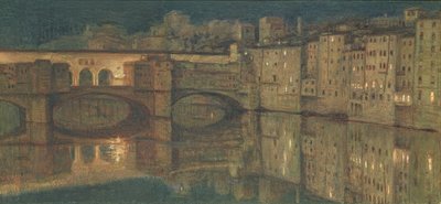 Ponte Vecchio, Florencie od William Holman Hunt