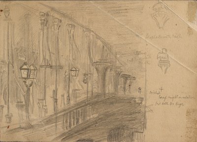 Studie London Bridge, 1863 od William Holman Hunt